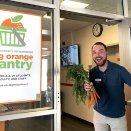 Big Orange Pantry coordinator Evan Oliver