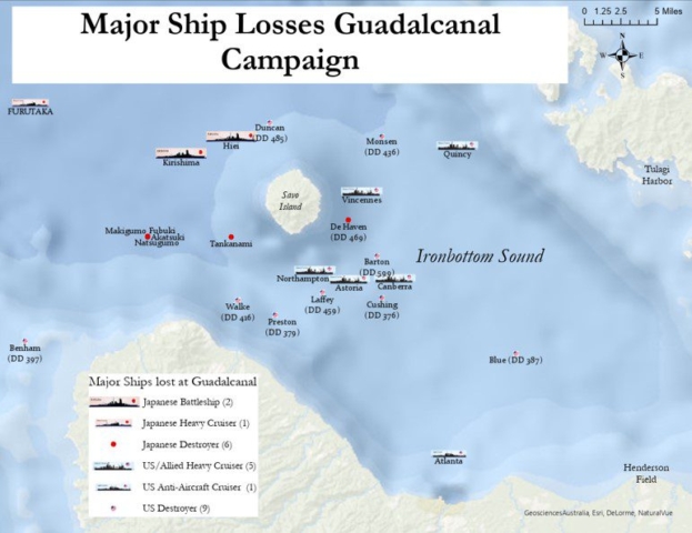 Guadalcanal Ship Losses