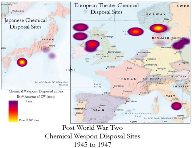 Post Second World War Chemical Weapon Dumping Sites