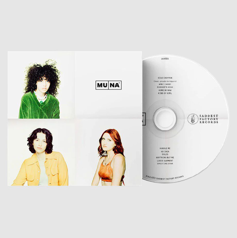 MUNA's self titled album as a CD.