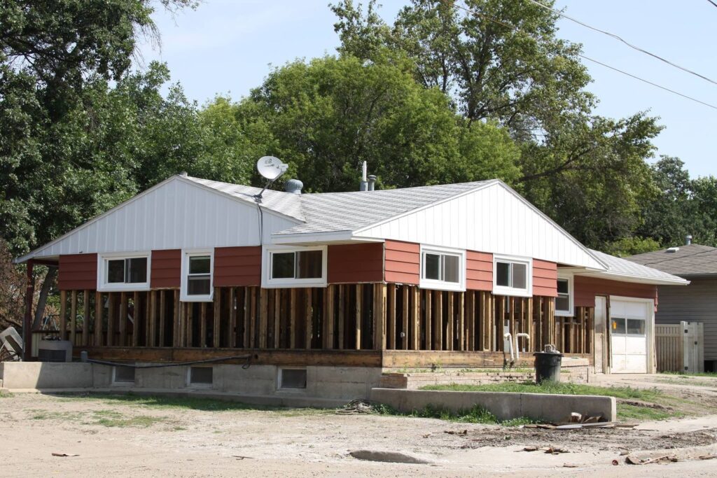 Mold damaged house